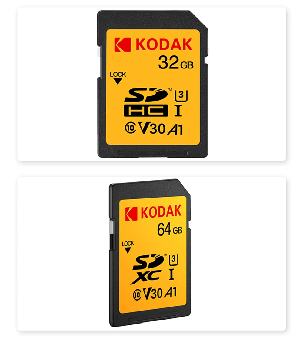 Sd-карта Kodak 64 Гб карта памяти 128 ГБ SDXC U3 V30 carte sd 256 ГБ для sony Canon Nikon micro SLR цифровая камера cartao de memoria