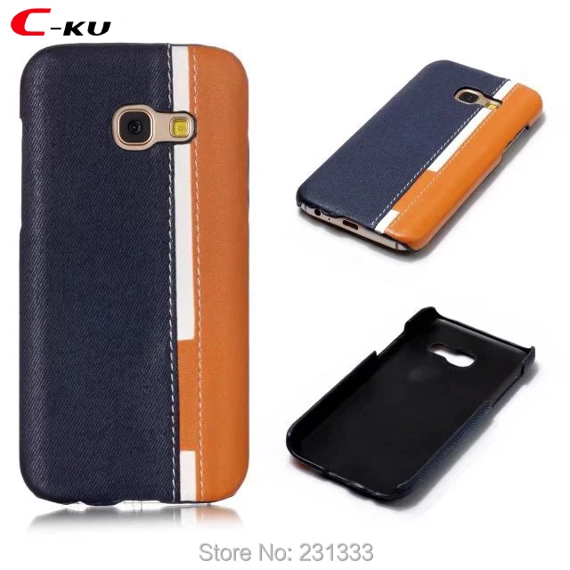 Жесткий чехол C-ku для Samsung Galaxy S7 S8 A3 2017 J7 J3 J5 A5 2018 A7 J310 J510 NOTE8 холст Вертикальная Кожа