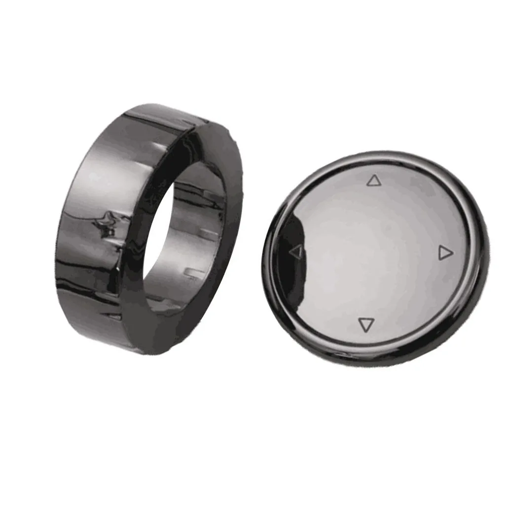 

Big Multi Media Knob Cover Trim Black Button For BMW 1 3 5 Series F10 F20 F30 iDrive Decorative stickers Interior Styling