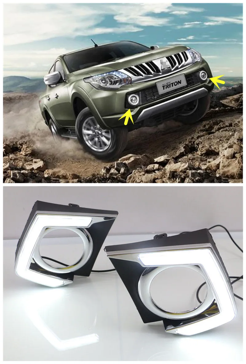 Dimming Style Relay Waterproof 12V Chromed Cover Car LED DRL Daytime