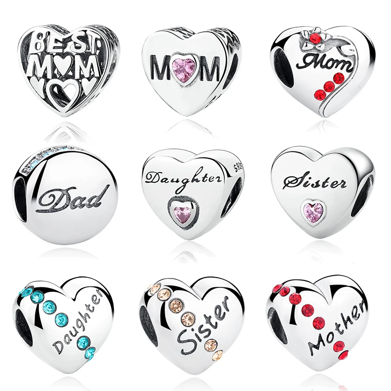 pandora mum and dad charm pandora mum and dad charm