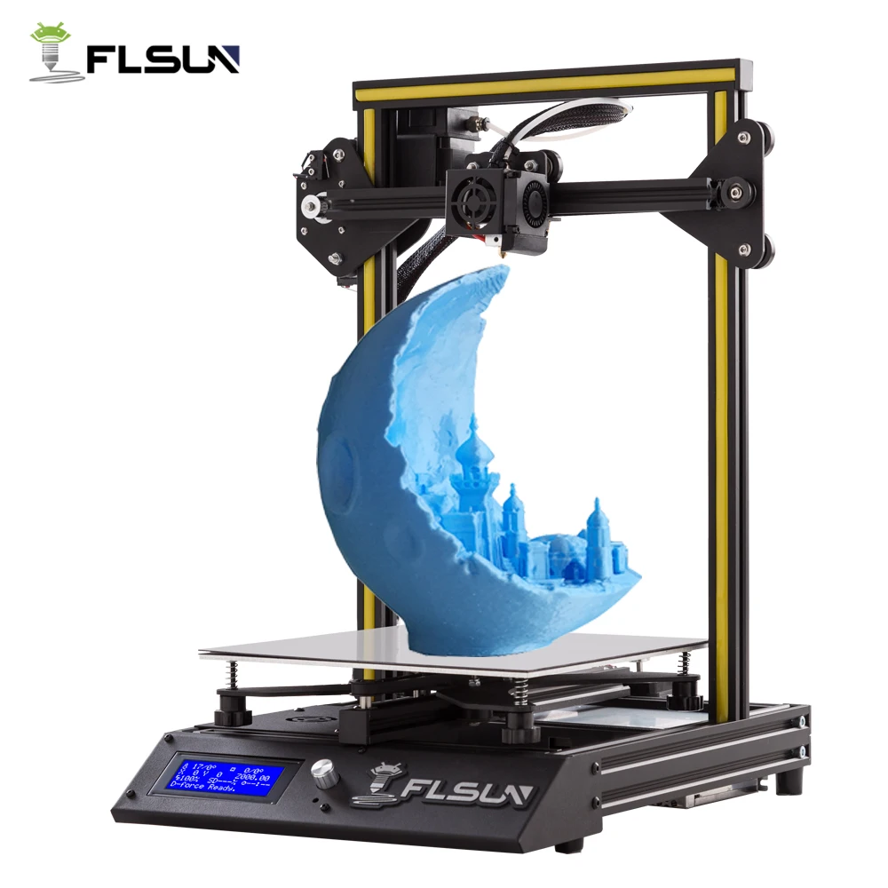 Best New Metal Flsun F4 3D Printer High Precision Pre assembly Large Size FLSUN 3D Printer Heated Bed With SD Card One Roll Filament
