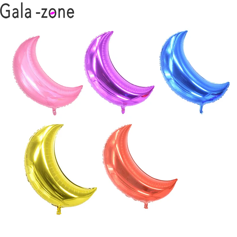 Gala zone 36inch Large Moon Balloons for Wedding Party Decor Aluminum