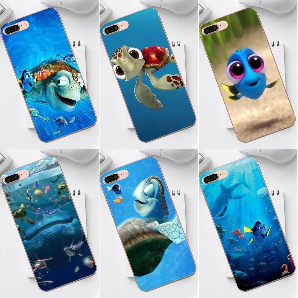 Qdowpz TPU Чехлы для Galaxy Alpha Core Prime Note 4 5 8 S3 S4 S5 S6 S7 S8 S9 mini edge Plus Anime Finding Nemo|Бамперы| |
