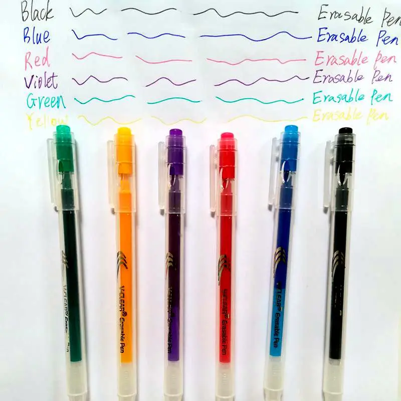 VCLEAR стираемая ручка Frixion Refill 0,7 мм гелевая фрикционная ручка 6 цветов термостираемая гелевая ручка канцелярские принадлежности чернильная ручка школьные принадлежности