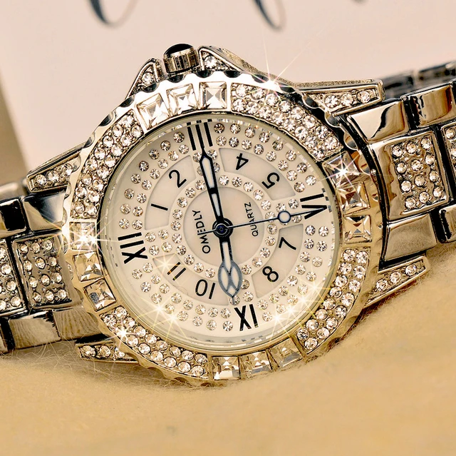 Buy Bling Luxury brand Watches Women Rhinestone Watch