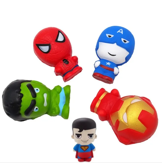 Восходящий Железный человек паук горячая Распродажа супер герой мягкий медленный человек Халк Капитан Америка игрушка Jumbo Squeeze игрушки для снятия стресса YH1713