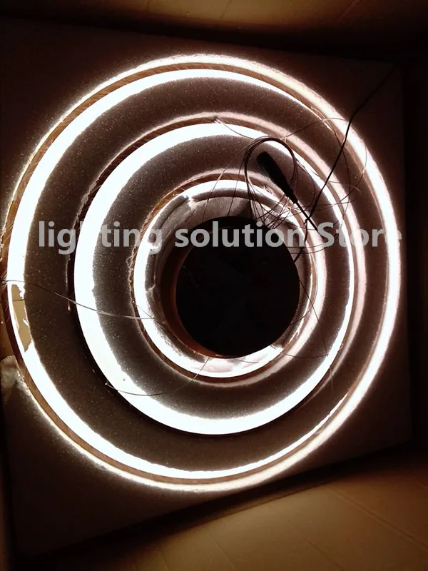 Luzes do Pendente para Sala Sala de Estar Sala de Jantar Anéis de Acrílico Corpo de Alumínio Lâmpada do Teto 40 cm 60 cm 80 cm Modernas de Estar Círculo Levou Dispositivos Elétricos da 27 lamp fixtures