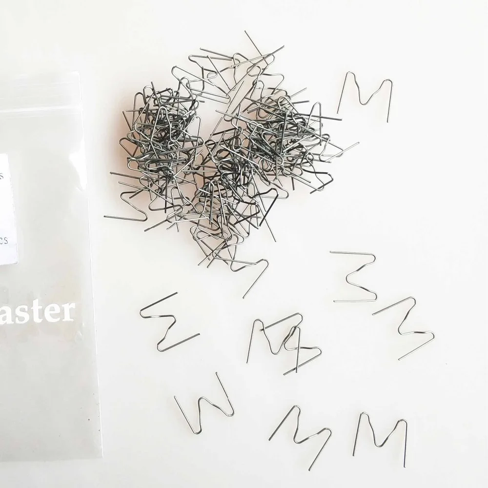 

Hot Stapler Thermal Staples Plastic Repair Kit 100pcs 0.6 M Outside Corner Pre-Cut For Hot Stapler Car Bumper Plastic Welding