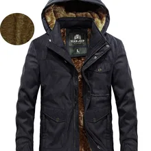 Нянь джип брендовая одежда Для мужчин s шерстяной подкладкой теплые зимние Мужские парки Miliatry Стиль зима Куртки Для мужчин 124