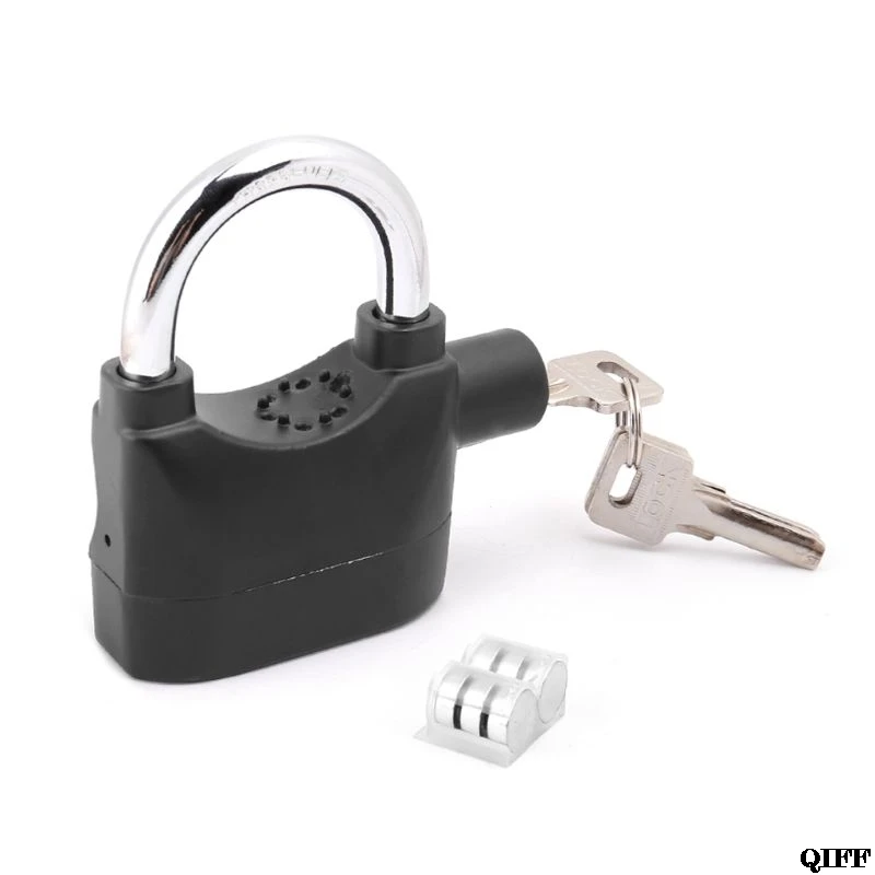 

Drop Ship&Wholesale 110db Sound Siren Motorcycle Alarm Lock Anti-theft Safety Locks Built-in Movement Sensor Padlock APR29