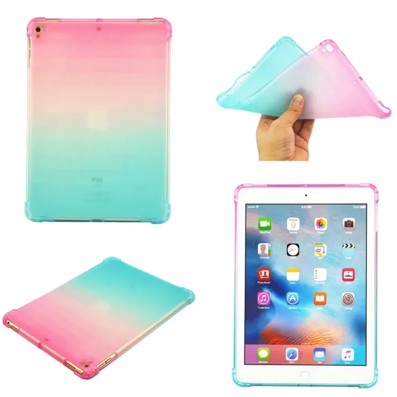 

Fashion Transparent Gradient Clear Case For iPad Mini Case Silicone Soft Cover Tablet Case Coque For iPad Mini5 Mini 4 3 2 1