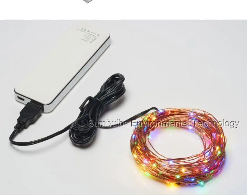2m 3m 4m 5m 10m USB Battery Powered Waterproof LED Cooper Wire String Light Decoration Fair Lamp Christmas4