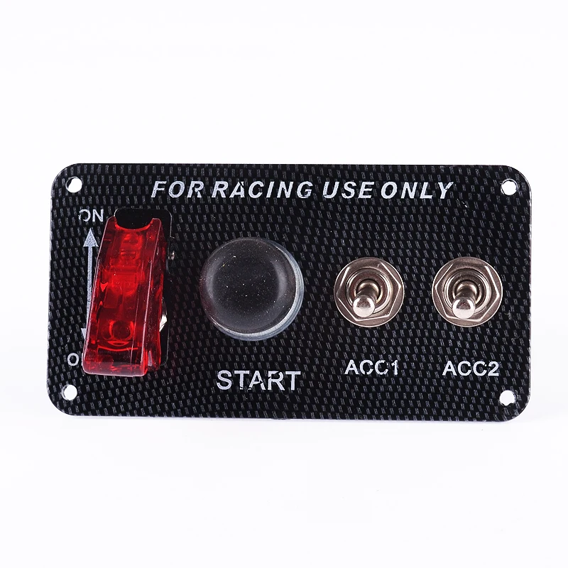 12V Racing Car Engine Start Push Button Switch Panel Ignition Accessory Switch Setin Car