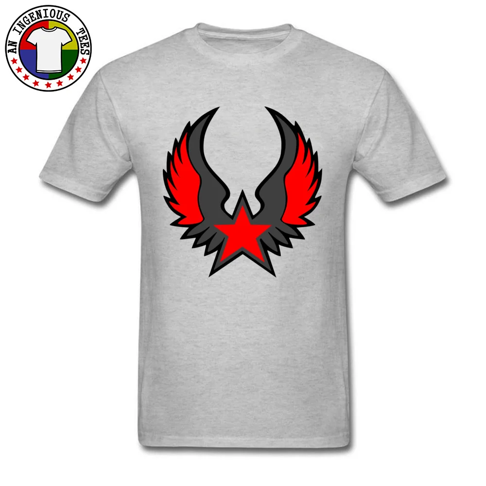 New Coming red star emblem Normal T Shirt Crew Neck Cotton Fabric Men Tops & Tees Short Sleeve Summer/Autumn Normal T Shirts red star emblem grey