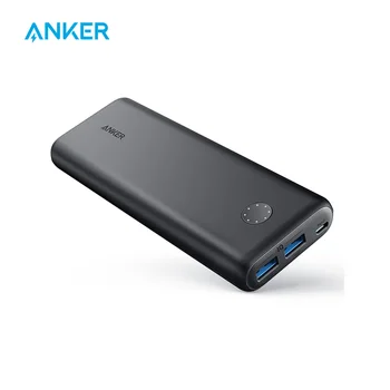 

Anker PowerCore II 20000,20100mAh Portable Charger 2 USB Ports, PowerIQ 2.0 18W Output,Power Bank Fast Charging for iPhone etc