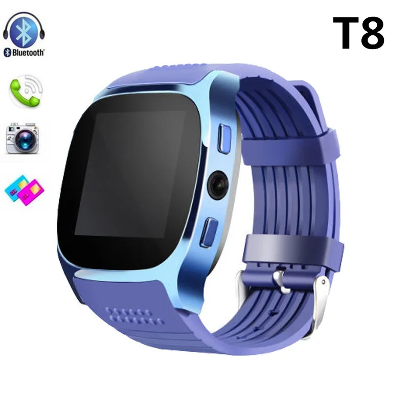 

T8 Bluetooth Smart Watch Support 2G SIM 8G TF Card LBS Locating with 0.3MP camera smartwatch Sports Wristwatch For Android&IOS