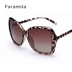 Faramita бренд леди негабаритных великолепные украшения вечерние Для женщин солнцезащитные очки UV400 коммутирующих вождения Высокое качество