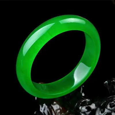 

Free Shipping >> new hot China Natural Green Jade Jadeite Bangle Bracelet Handmade bracelet 58mm