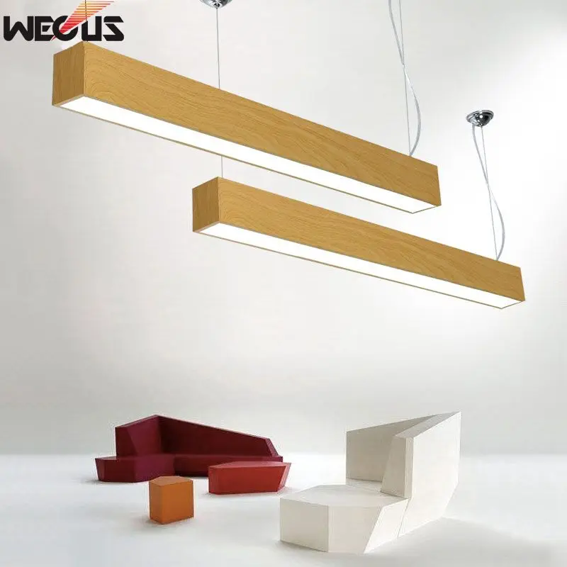 Светодиодный подвесной светильник с имитацией древесины|Подвесные светильники|