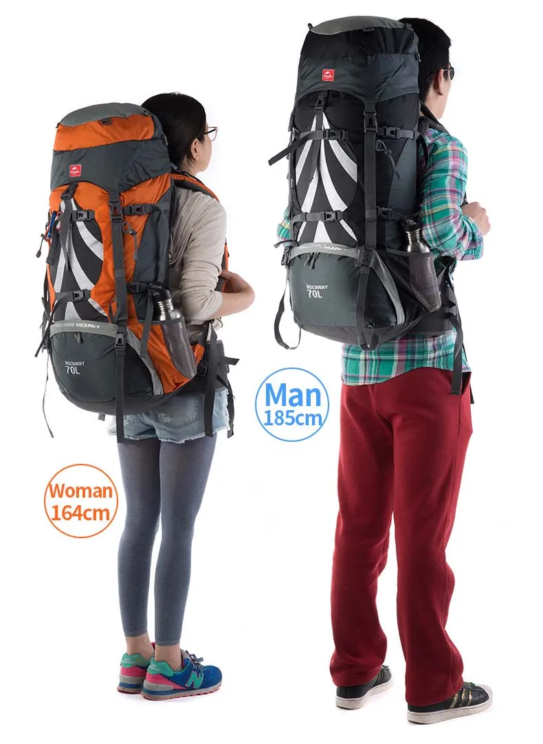 Профессиональная альпинистская сумка Naturehike 75L, походный рюкзак для прогулок, большая емкость, водонепроницаемая большая сумка для альпинизма