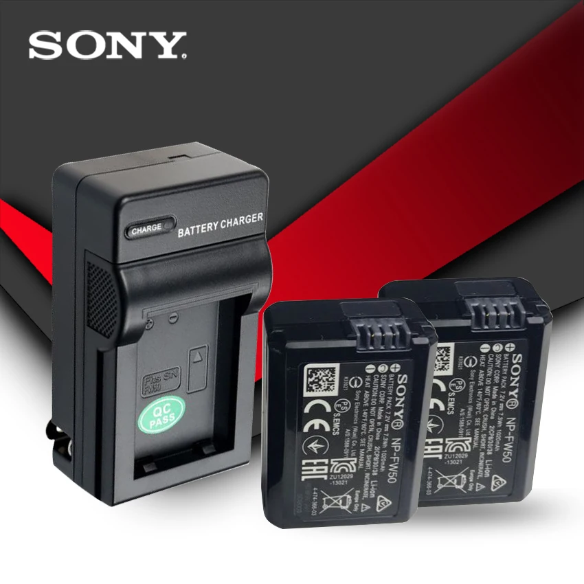 

2pc/lot Sony Original NP-FW50 NP FW50 NPFW50 Battery NEX-7 NEX-5R NEX-F3 NEX-3D Alpha a5000 a6000 Alpha 7 a7II