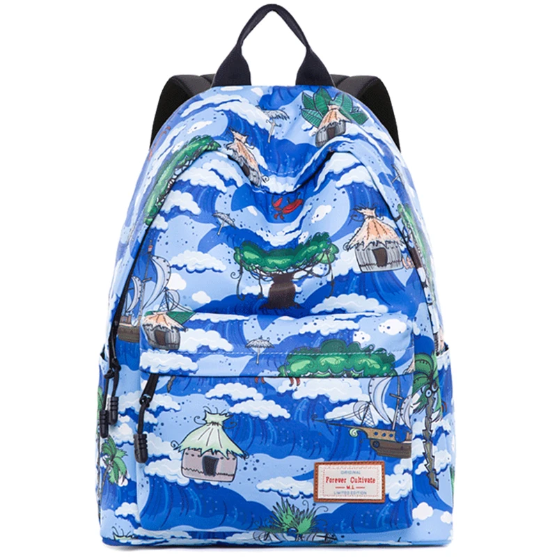 

Canvas Travel Laptop Backpacks Durable Woman College School Bag Water Repellent Daybags Fit for 14 inch Computer Student Bookbag