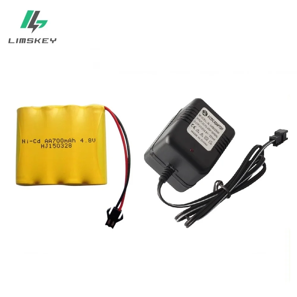 

Charger+battery 4.8V 700mAh Ni-Cd Remote Control Toys Electric toy security facilities electric toy AA battery battery group