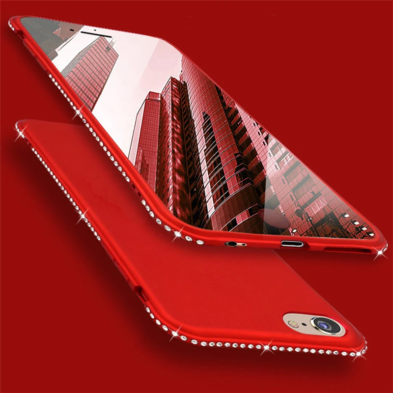 

Candy Diamond Bling Phone Case For iPhone X 5s SE 5 S Glitter Rhinestone Soft Silicone Case For iPhone 7 6 s 8 6S Plus Cases 5