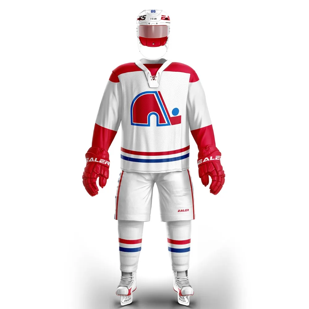 

COLDOUTDOOR free shipping Quebec Training wear With Logo mens ice hockey jersey s in stock customized cheap high quality