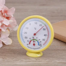Mini Bell-shaped Scale Thermometer Hygrometer for Home Office Wall Mount Indoor Temperature Measure Tool Indoor Outdoor
