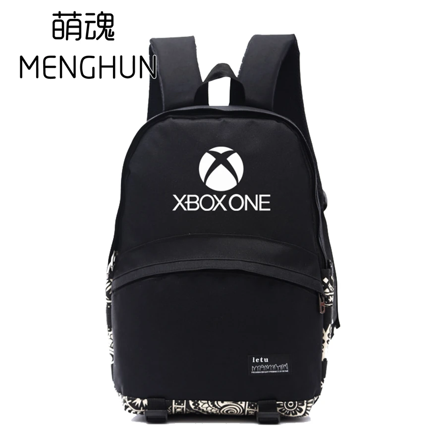 Новая игровая консоль Xbox one, футболка с персонажем Sans, одежда, рюкзаки, черный рюкзак из игры X box, логотип, печать, рюкзак NB143