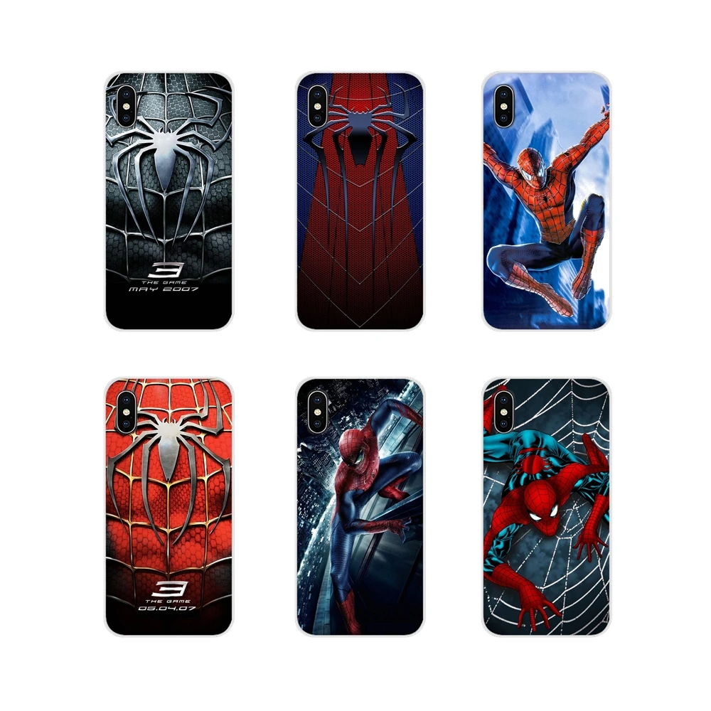 

For Huawei Mate Honor 4C 5C 5X 6X 7 7A 7C 8 9 10 8C 8X 20 Lite Pro Spider Man 3 Blue Chest Accessories Phone Shell Covers