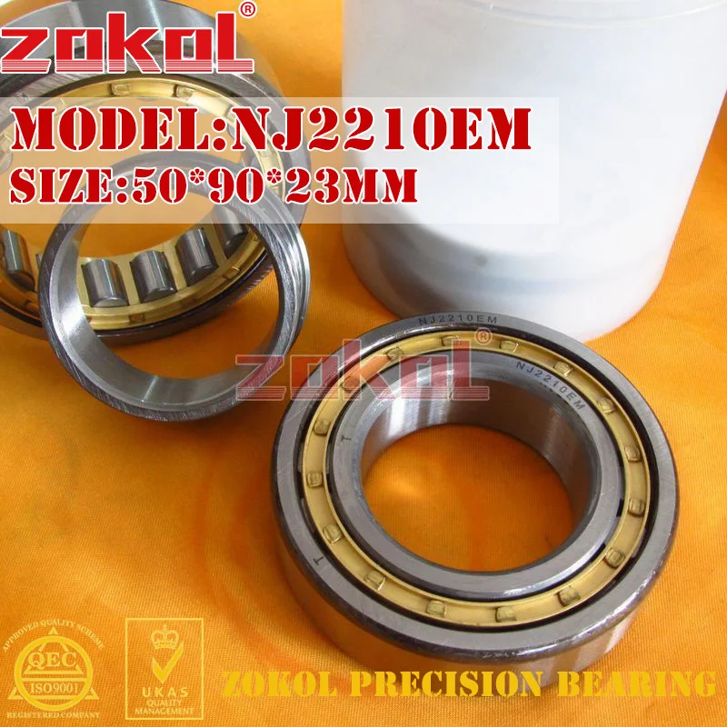 Цилиндрический роликовый подшипник ZOKOL NJ2210 E M NJ2210EM 42510EH 50*90*23 мм | Обустройство