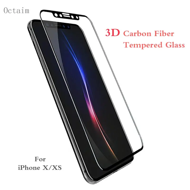 3D пленка из закаленного стекла для iPhone X полное покрытие 9H защита экрана