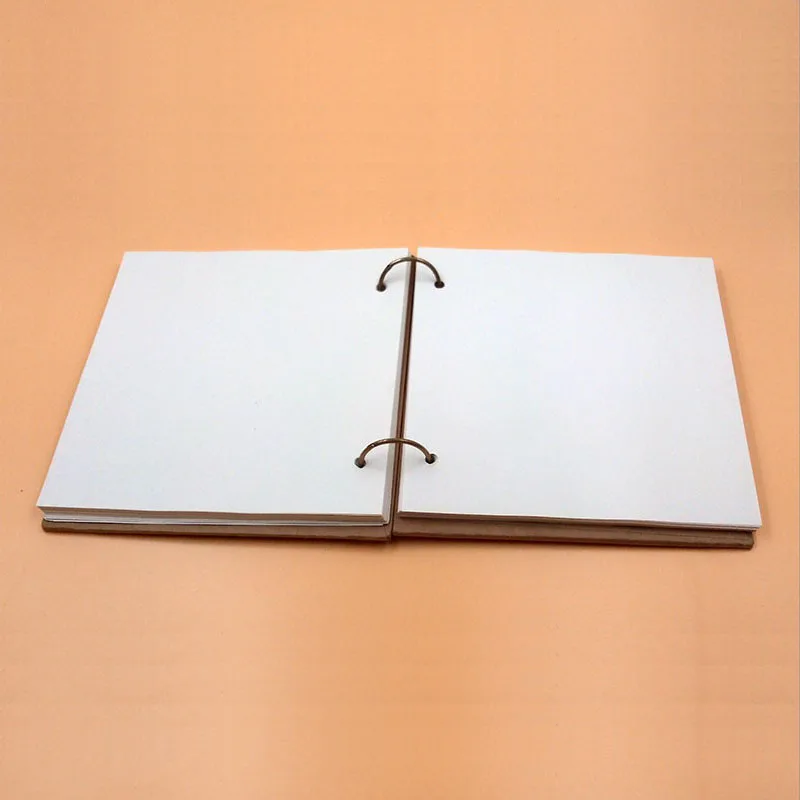 Горячая пустой Sketchbook дневник рисунок граффити живопись A4 спираль площадь kraft