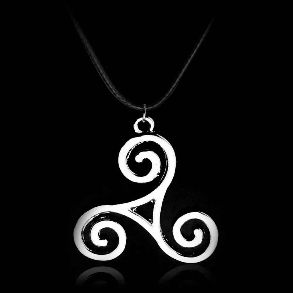 1 Pc Fashion Jewelry Silver Alloy Charm Teen Wolf Triskele Necklace Triskelion necklace Allison Argent necklace
