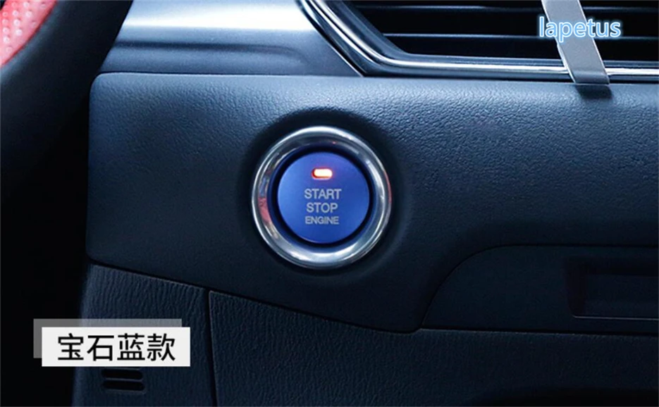 

Lapetus Start Stop Engine Push Button Frame Key Ring Decoration Stickers Cover Trim 1 Pcs For Mazda CX-5 CX5 2017 2018 2019 2020