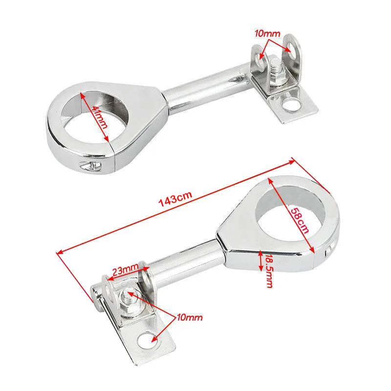 2x41 мм хромированная мотоциклетная Поворотная сигнальная лампа, держатель для вождения, проходящий светильник, сигнал поворота, переносная вилка, монтируемые кронштейны для Harley