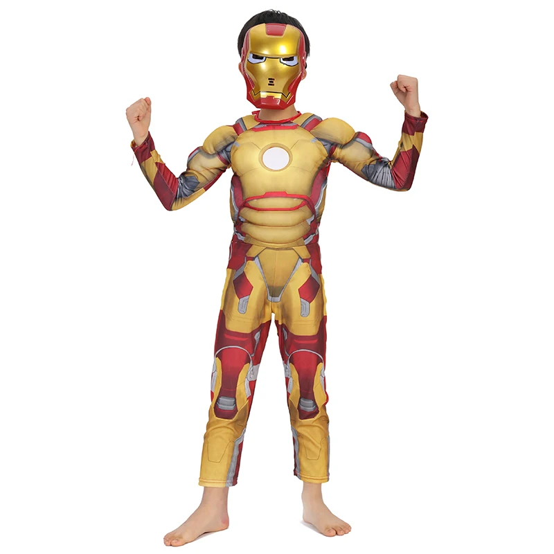 cosplay costume iron man costume fancy dress costumes for kids ironman halloween costumes for Children Avengers boys anime