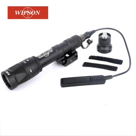Lanterna com Montagem em Trilho Wiinson Scout Constante – Momentânea Branca Rifle Tocha Picatinny M600v Luz