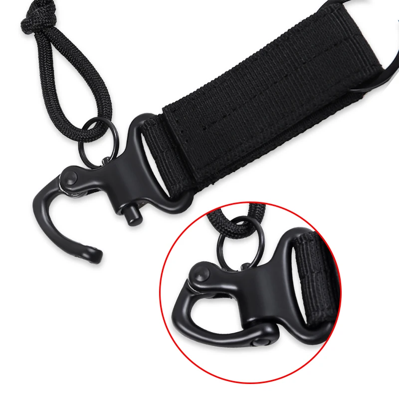 EDC-Outdoor-Military-Tactical-Equipment-Key-Chain-Nylon-Ribbon-Hanging-Buckle-Olecranon-Hook-Belt-Carabiner-Backpack