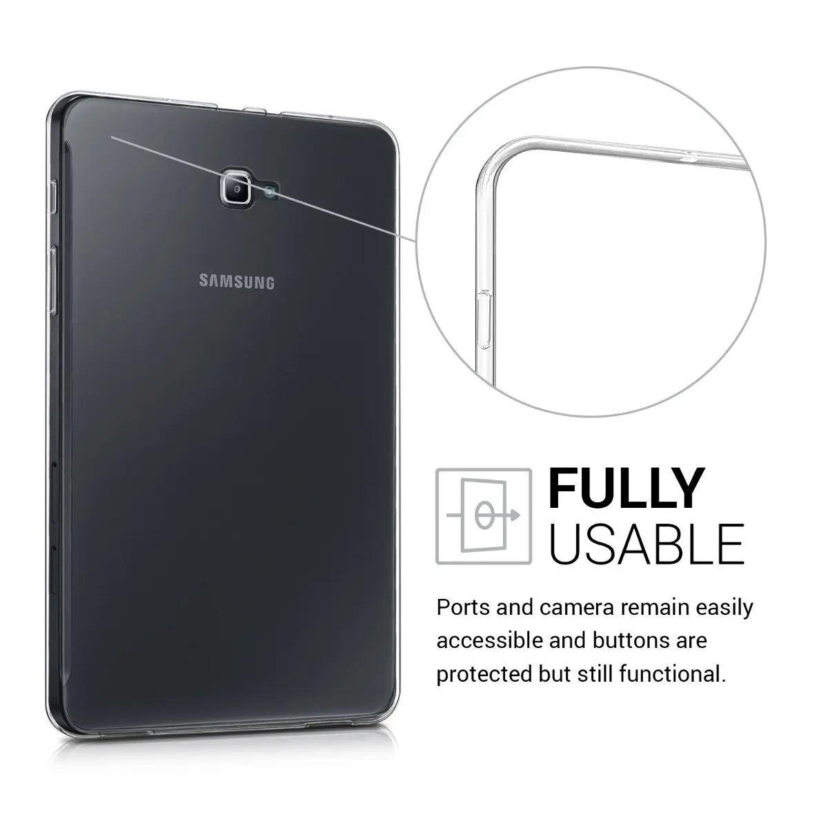 Для samsung Galaxy Tab A A6 10,1 Чехол прозрачный ТПУ силиконовый мягкий чехол T580 T585 чехол SM-P580 P585 чехол