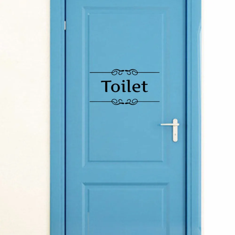 Free shipping Vintage Wall Sticker Bathroom Decor Toilet Door Vinyl Decal Transfer Vintage Decoration Quote Wall Art Free shipping Vintage Wall Sticker Bathroom Decor Toilet Door Vinyl Decal Transfer Vintage Decoration Quote Wall Art