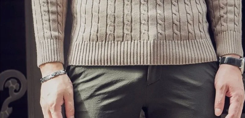 2019 новый зимний толстый теплый свитер модный однотонный длинный рукав водолазка свитер мужской тонкий прилегающий вязаный пуловер Плюс