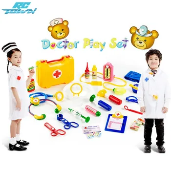 

RCtown 28Pcs Children Simulation Doctor Appliance Kit Medicine Cabinet Pretend Play Toy zk30