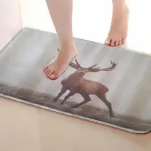 Олень стиль Коврики для улицы, забавные Противоскользящие коврики для ванной, дверные коврики, дверные коврики под входную дверь