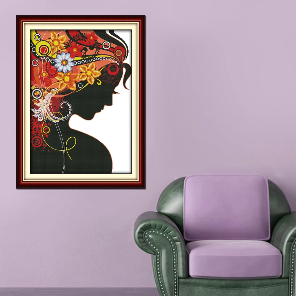 Набор для вышивки с цветочным принтом Joy Sunday 11CT 14CT|joy sunday|cross stitch setcross 11ct |