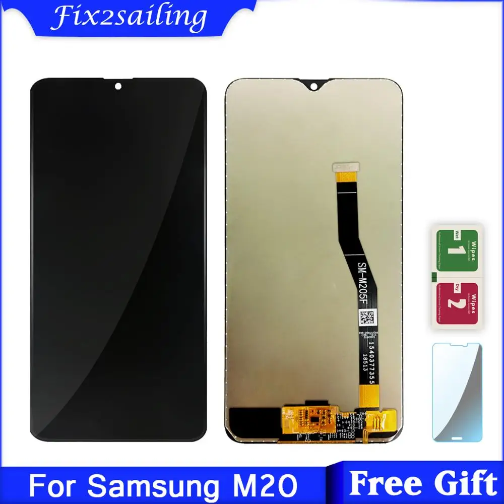 

6.3" LCD For Samsung Galaxy M20 M205 M205F SM-M205F/DS LCD Display + Touch Screen Digitizer Assembly