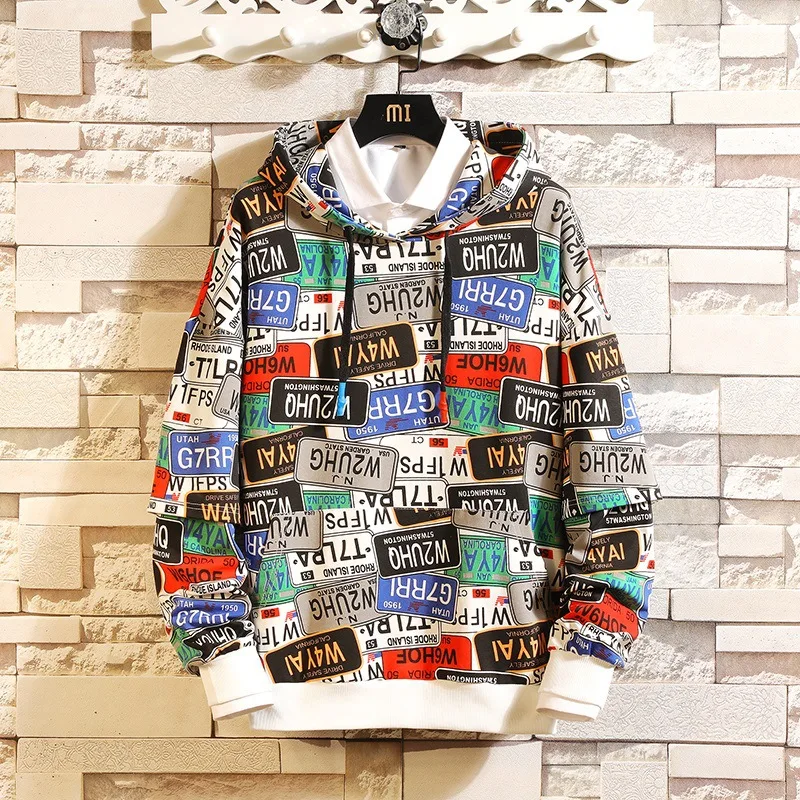  22 Style Autumn Spring 2019 Hoodie Sweatshirt Mens Hip Hop Punk Pullover Streetwear Casual Fashion 